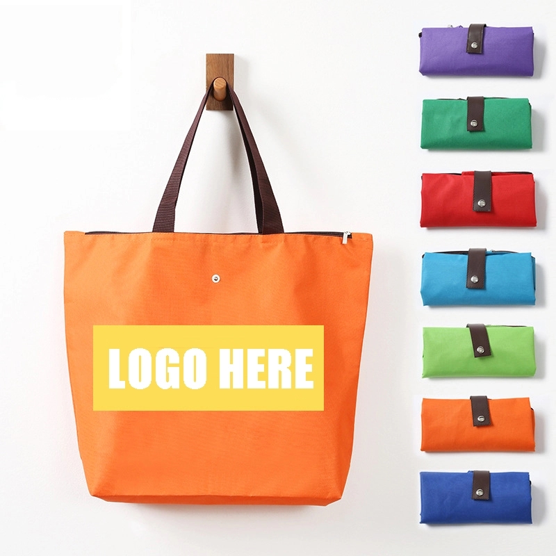 Custom Folding Oxford Fabric Shopping Bag, custom tote bag with logo imprint 4