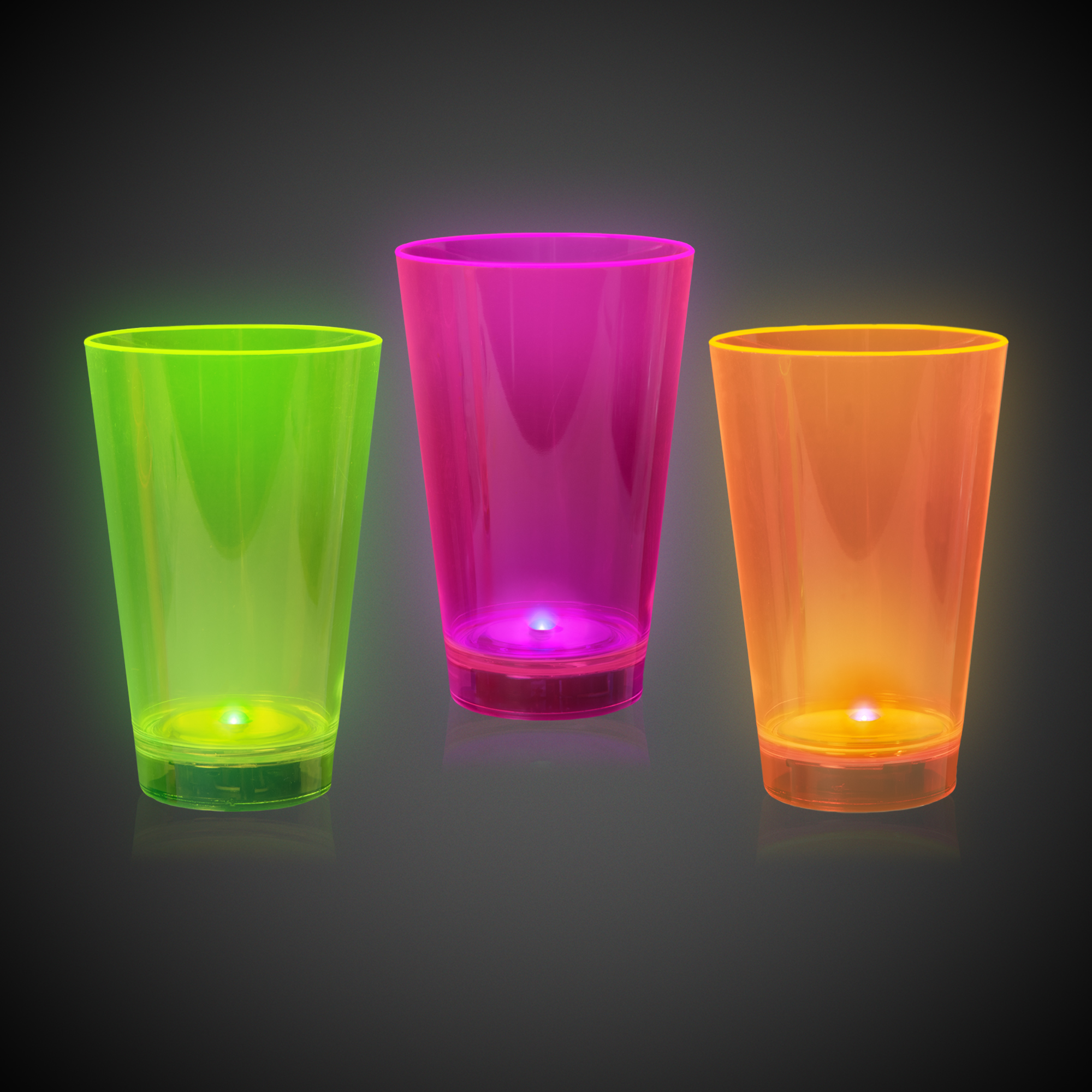 Neon Plastic LED Tumblers - 12 Ounce 3