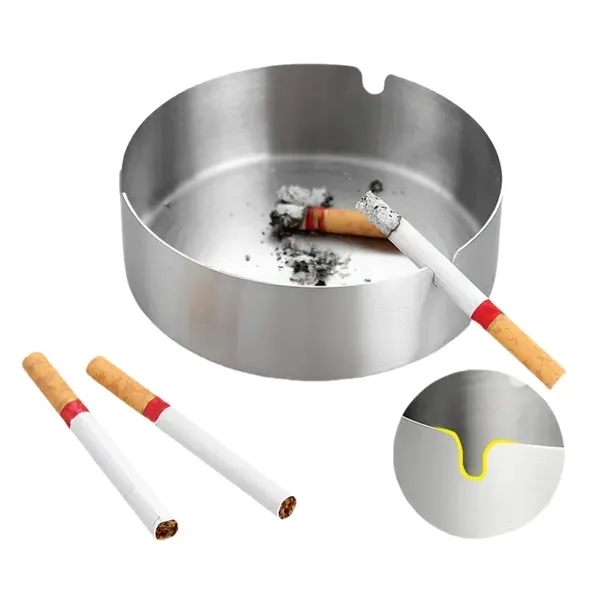 Thick Stainless Steel Ashtray 5