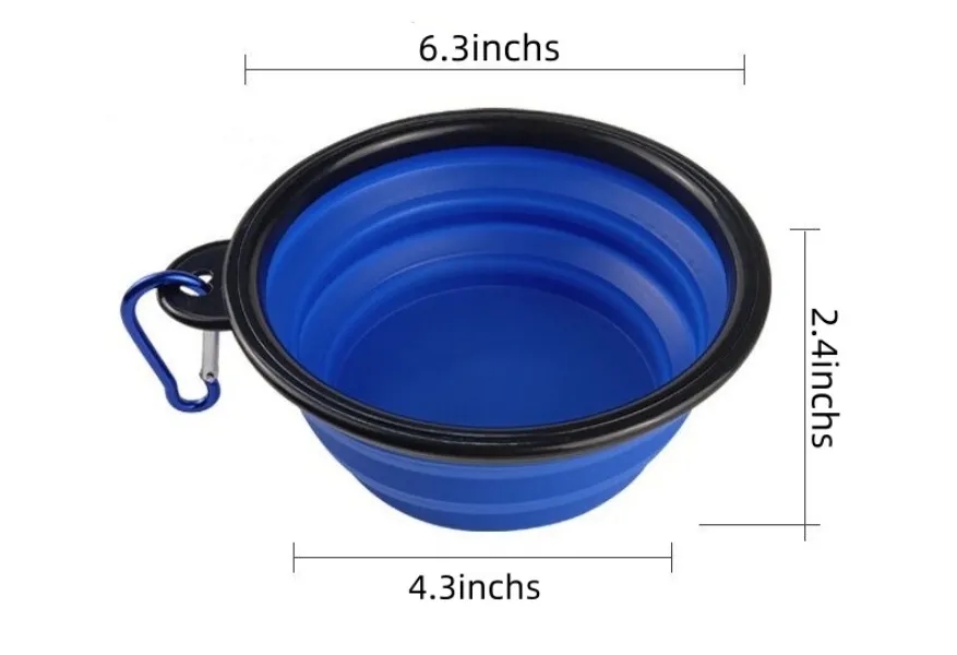 Large Capacity Collapsible Silicone Pet Bowl 3