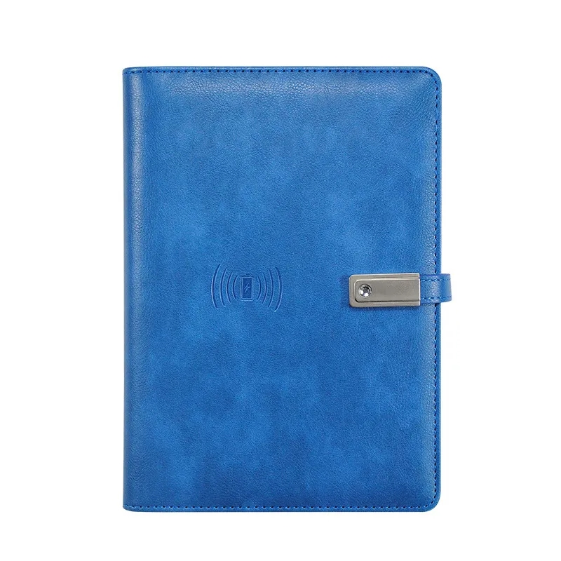 PU Leather Notebook W/ 8000mAh Wireless Charging Power Bank 4