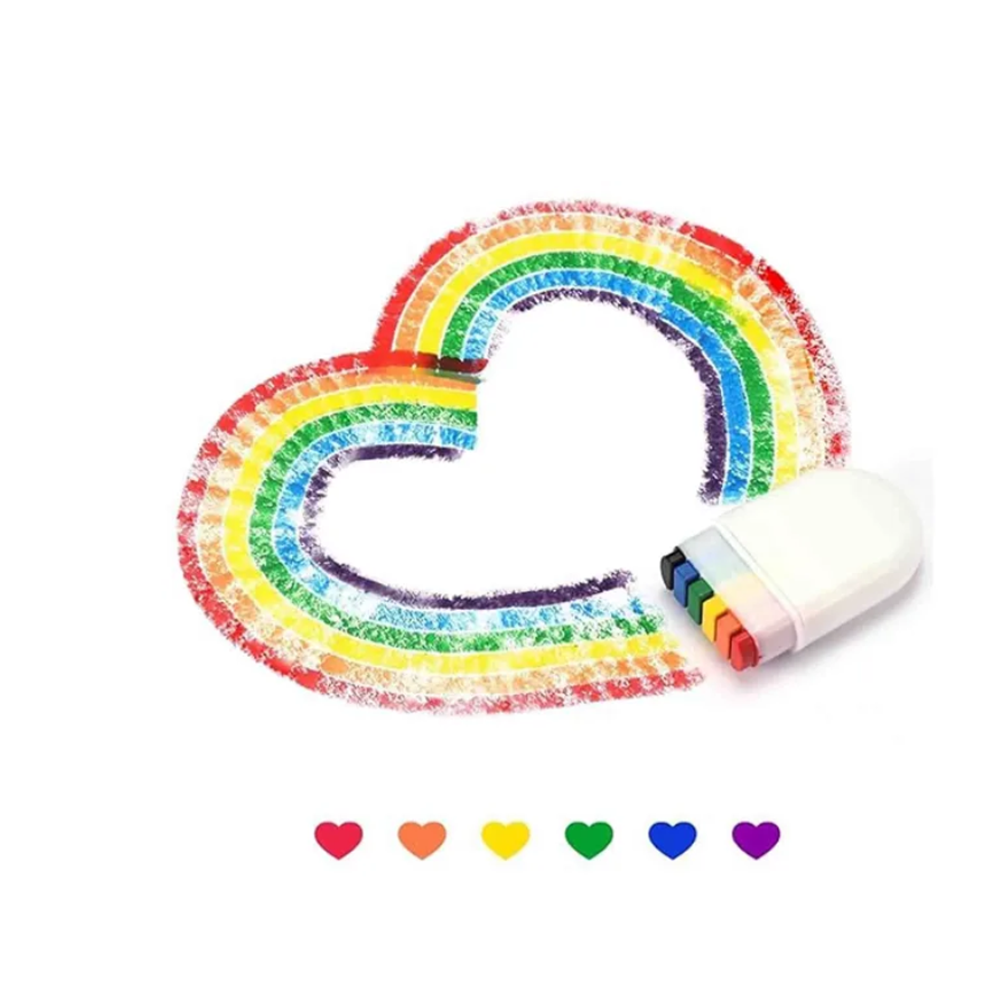 Vibrant Rainbow Fan Brush for Face and Body Painting 1
