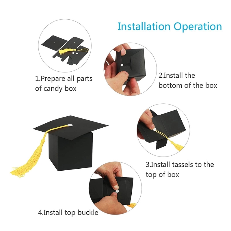 Graduation Cap Shaped Gift Candy Box 3