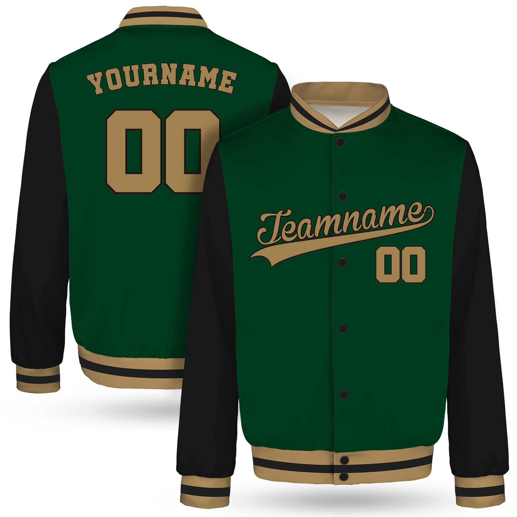 Custom Personalized Varsity Jacket(Full Color Dye Sublimated) 24