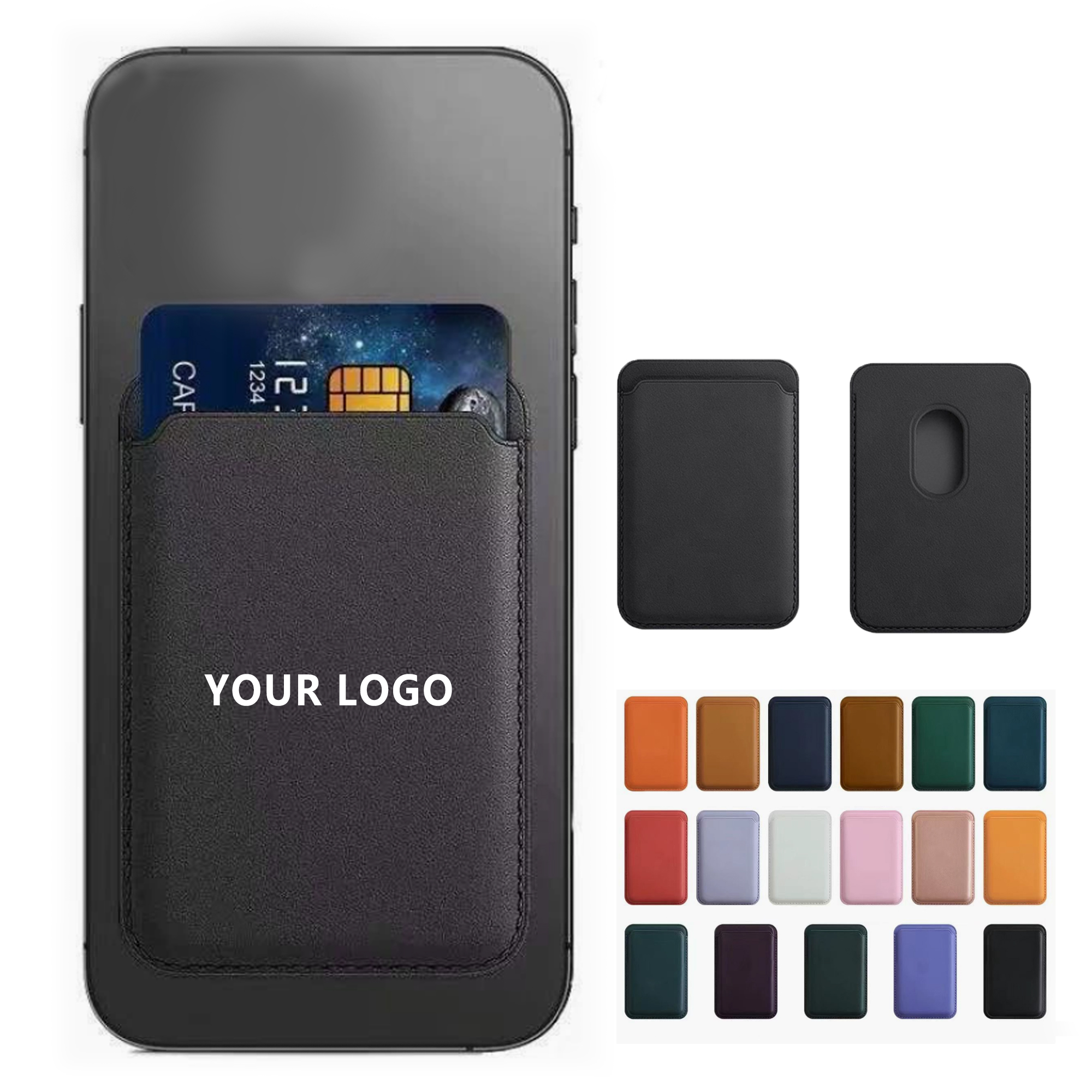 Magnetic Leather Card Holder 2
