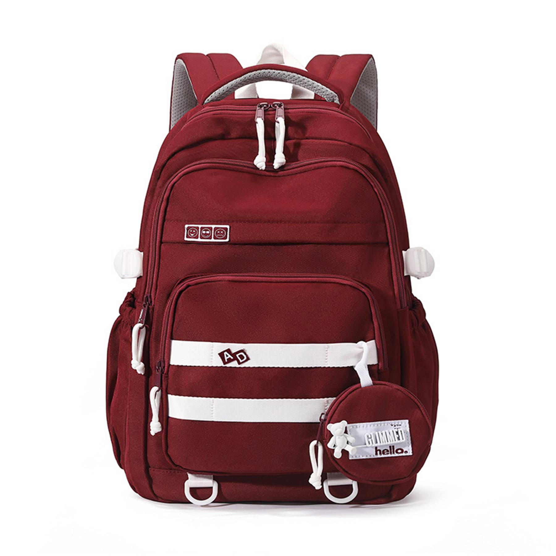 Nylon Travel Laptop Backpack College Bookbag 11