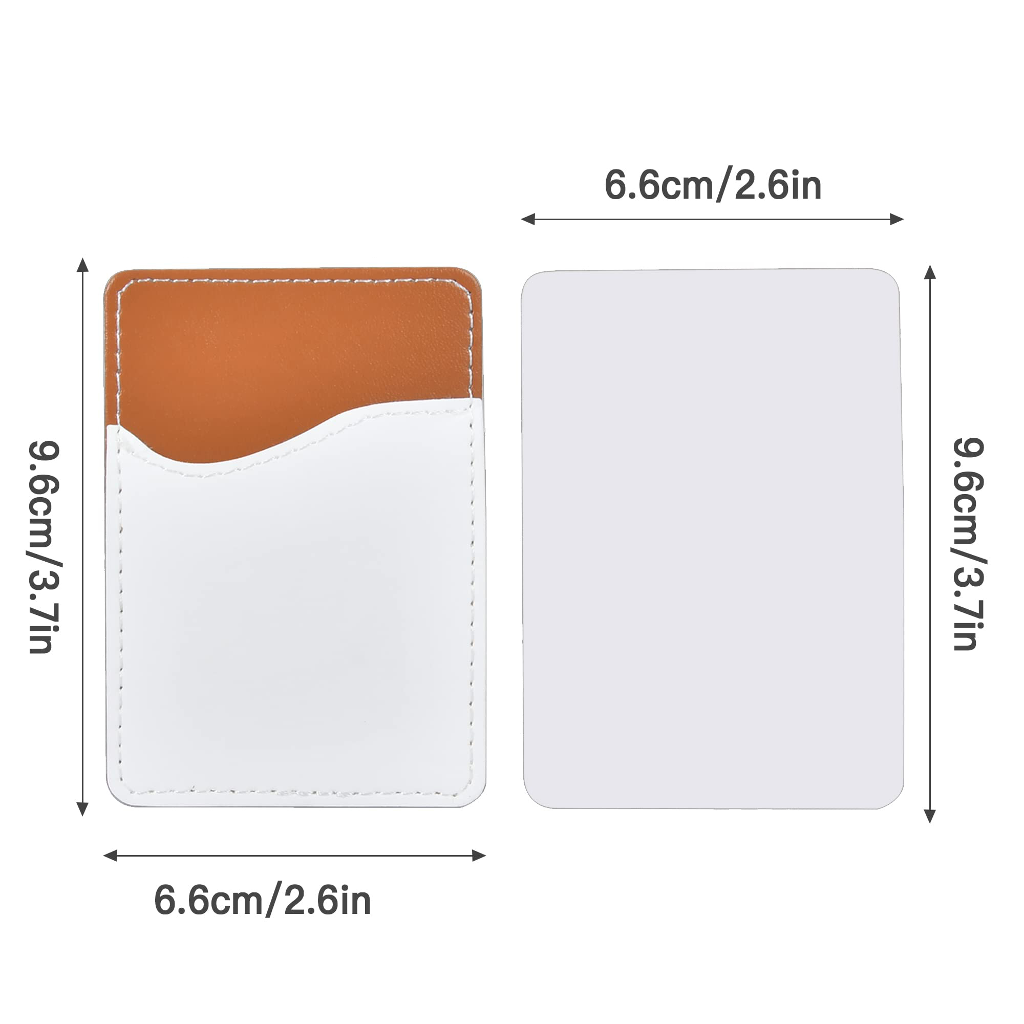 PU Leather Phone Card Holder with Adhesive Back 4