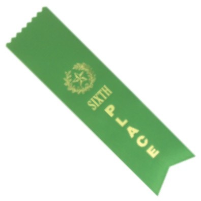 Sixth Place Ribbon 2" x 8" 1
