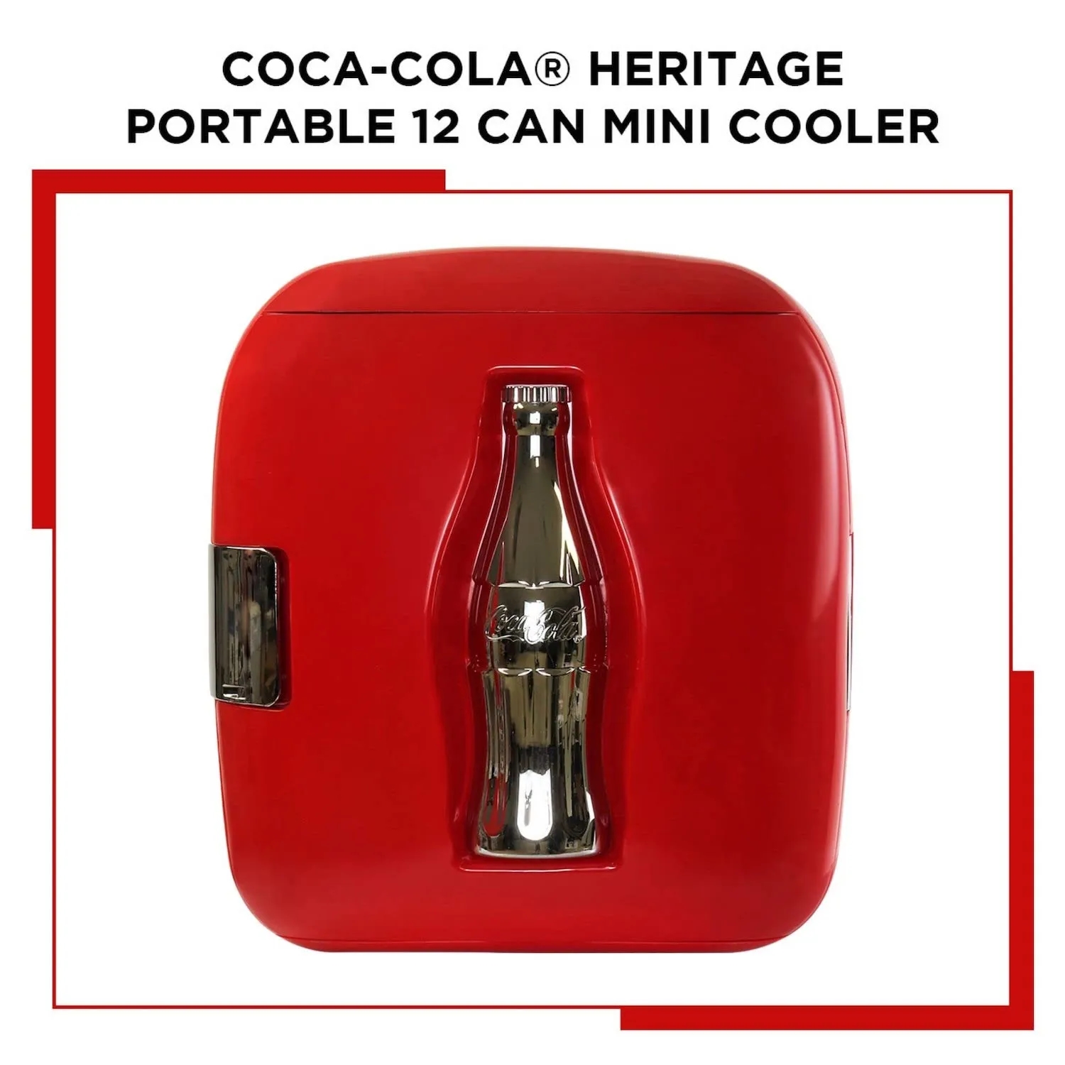 Coca Cola Heritage Coke 7.9L 12 Can Portable Mini Fridge 6