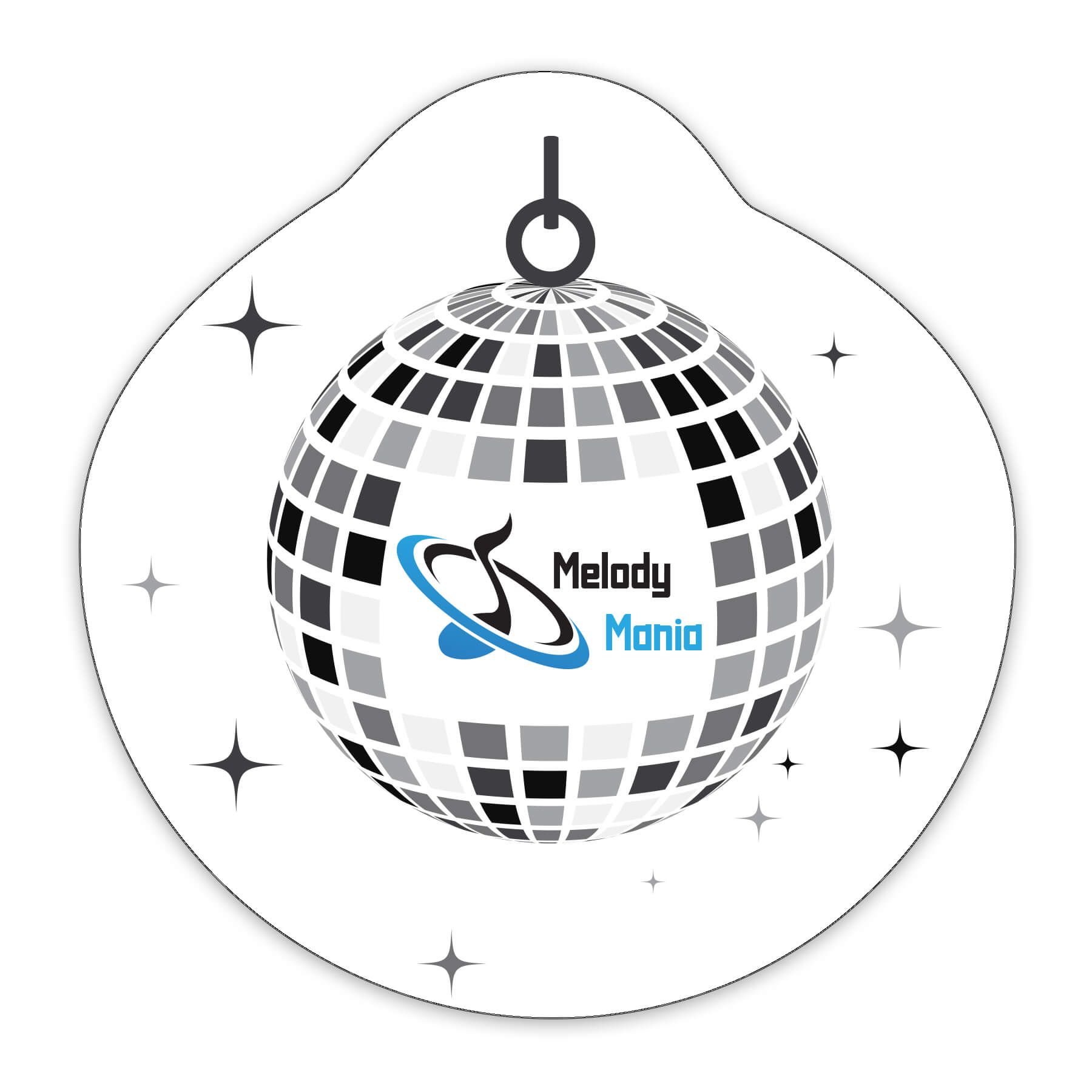 Disco Ball Shaped NoteKeeper™ Magnet 20 Mil 4