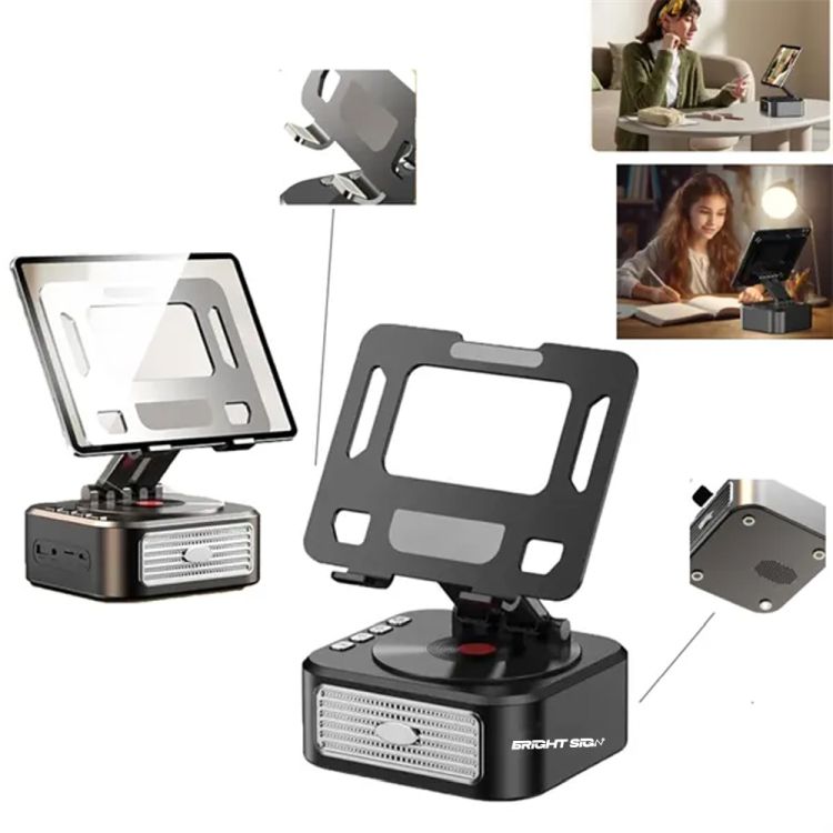 Tablet Stand with Bluetooth Speaker and Power Bank 1