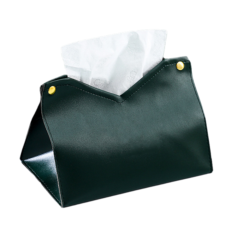 Custom PU Leather Car Napkin Case & Restaurant Tissue Box 6