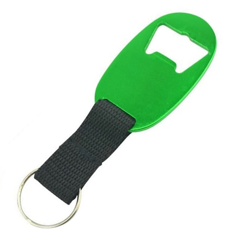 Oval Beer Bottle Opener Keychain 1