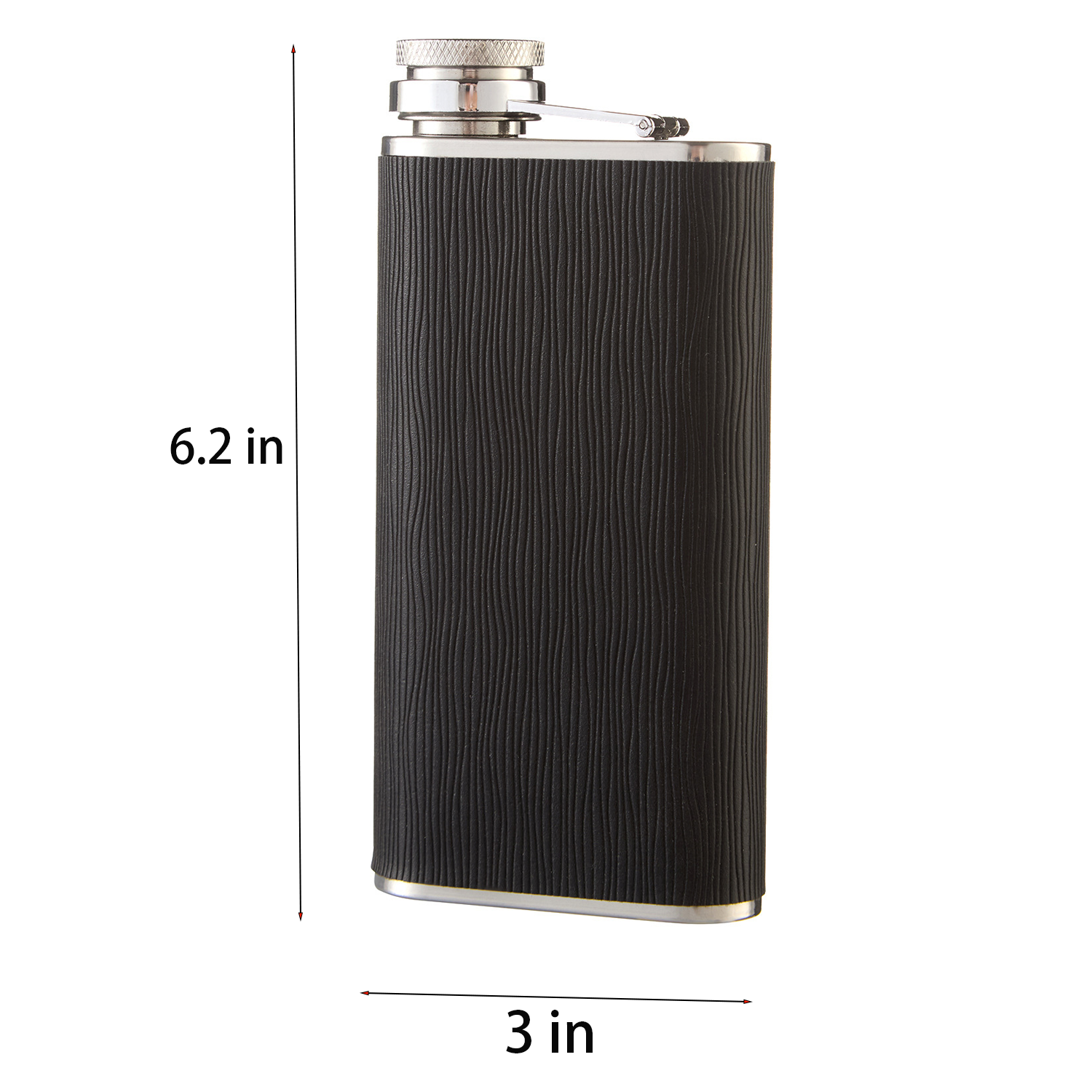 9oz Stainless Steel Hip Flask 7