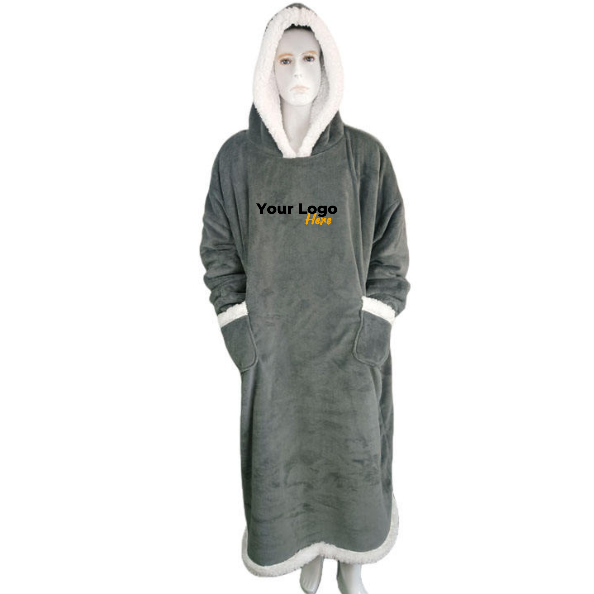 Oversized Sherpa Hoodie Blanket 1