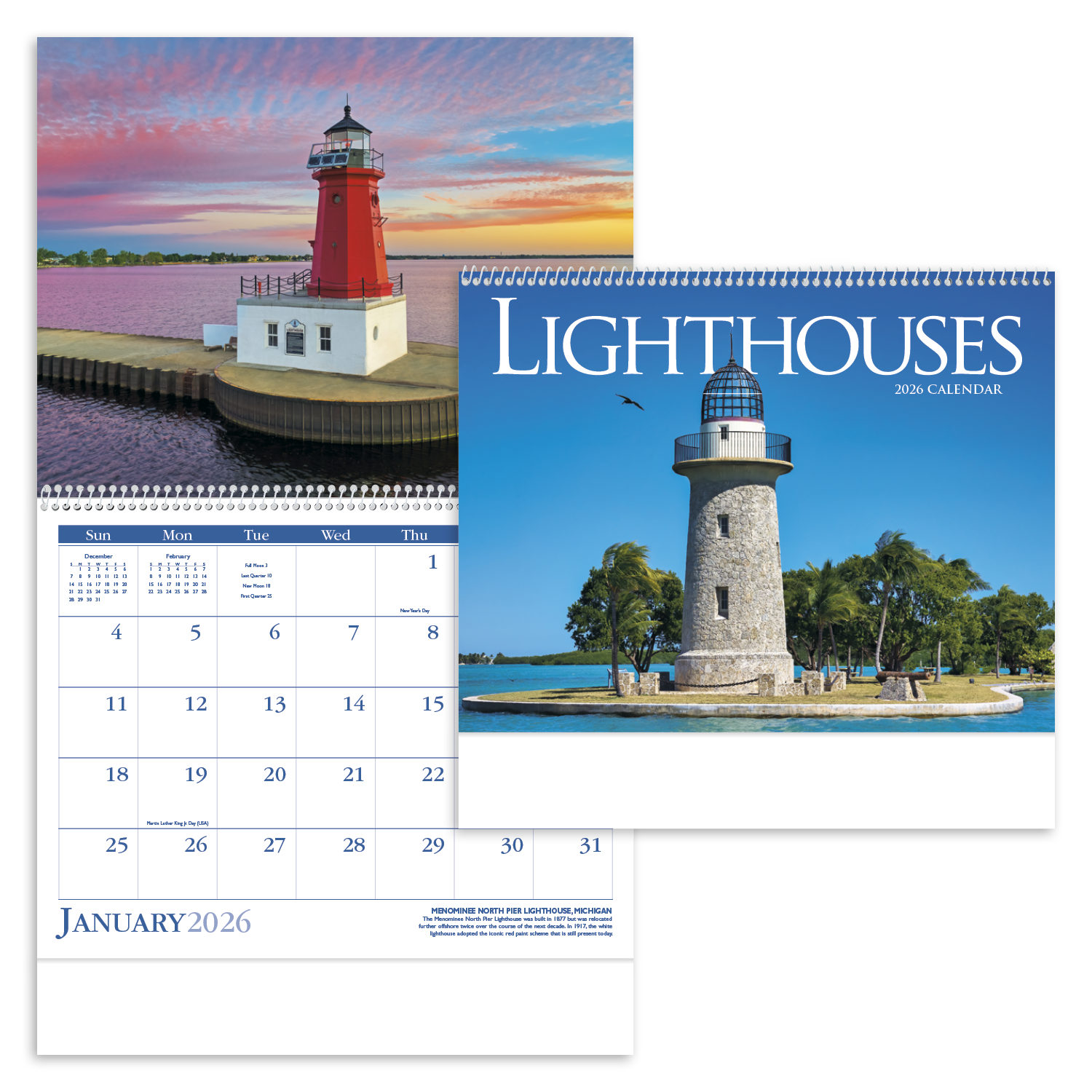Triumph® Calendars Lighthouses Calendar 4