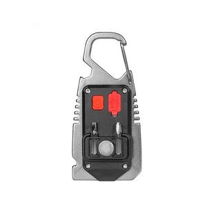 Portable COB LED Light Tool With Integrated Screwdriver Safety Hammer 5