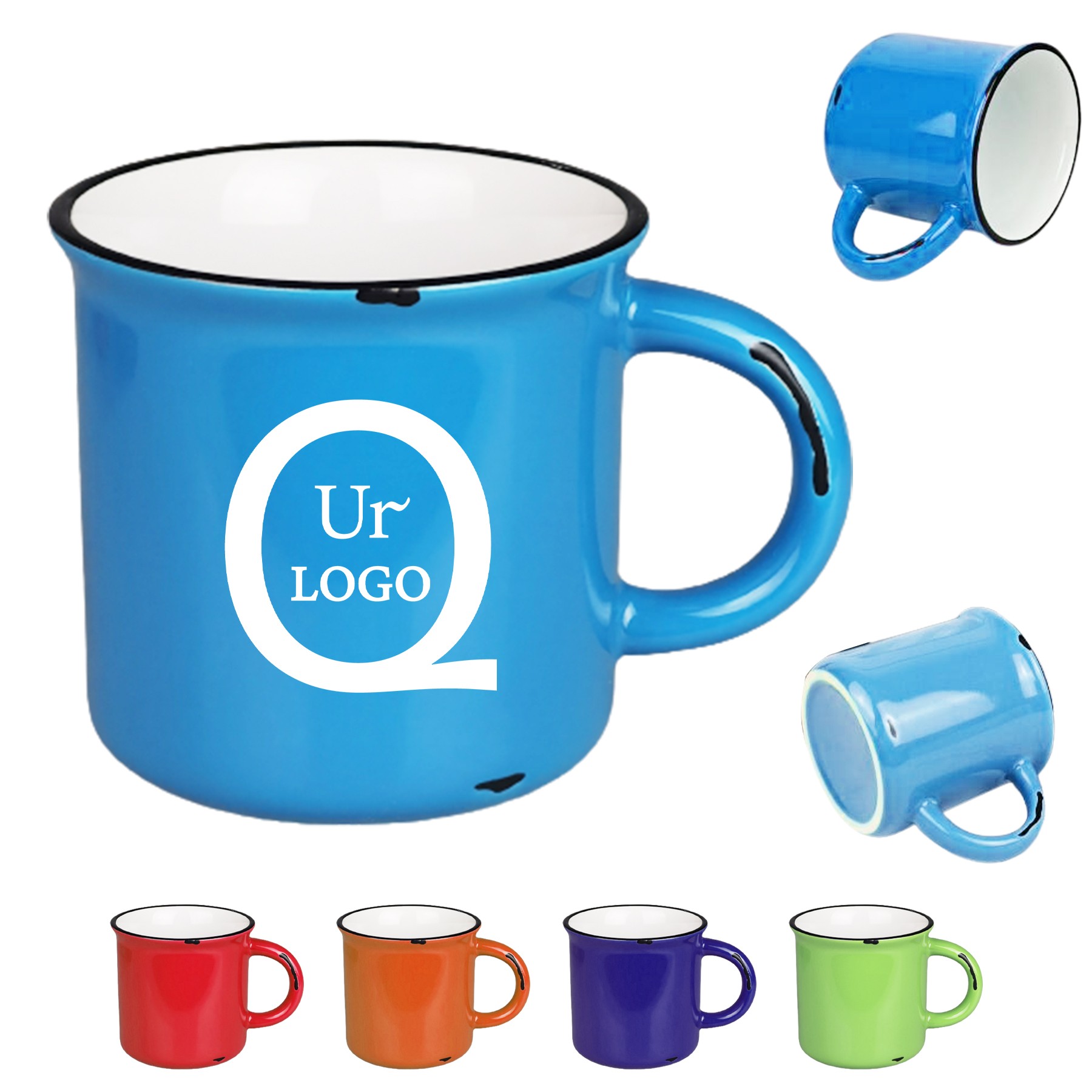 14Oz.Ceramic Imitation Enamel Mug 3