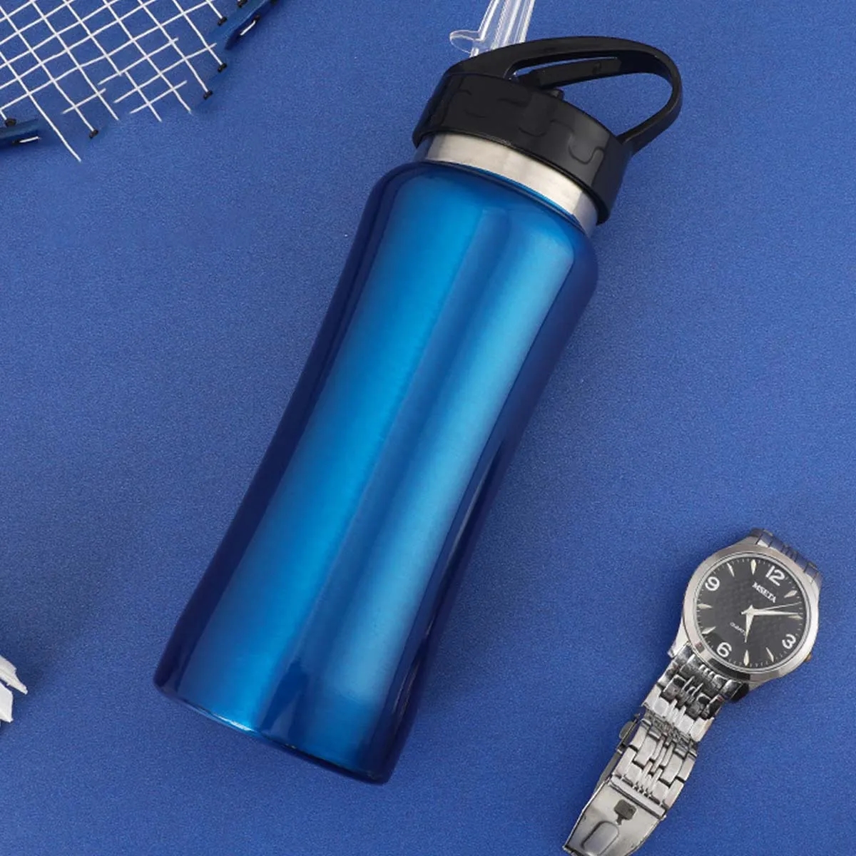 17 oz. Protable Sports Water Bottles With Straw Lid 8