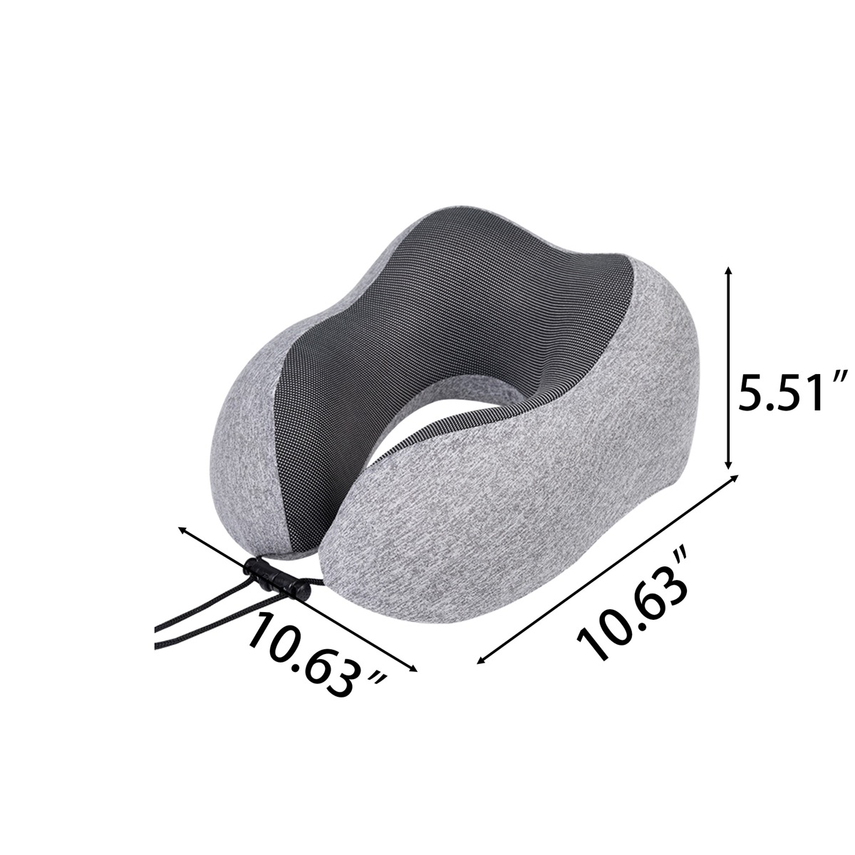 Travel Memory Foam Neck Pillow With Carry Bag 2
