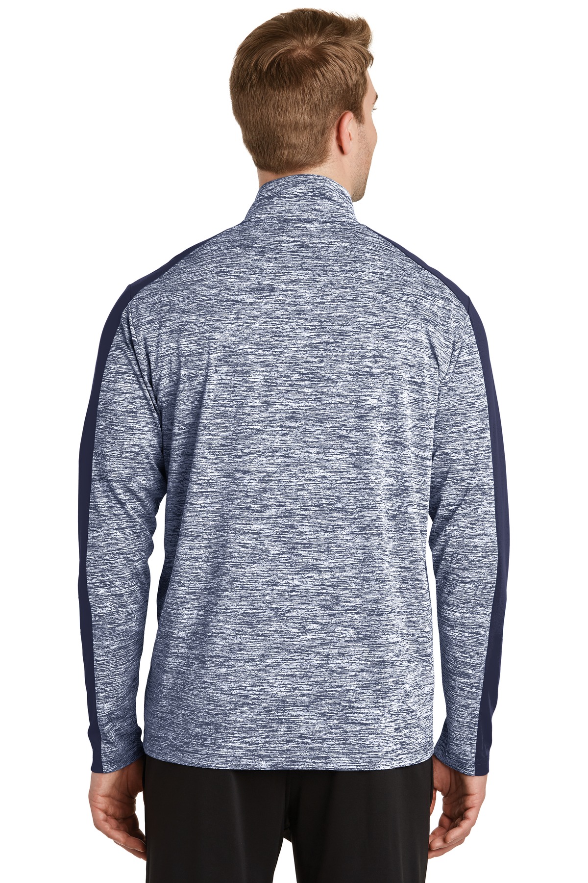 Sport-Tek PosiCharge Electric Heather Colorblock 1/4-Zip Pullover. ST397, custom hoodie or sweatshirt with logo imprint 25