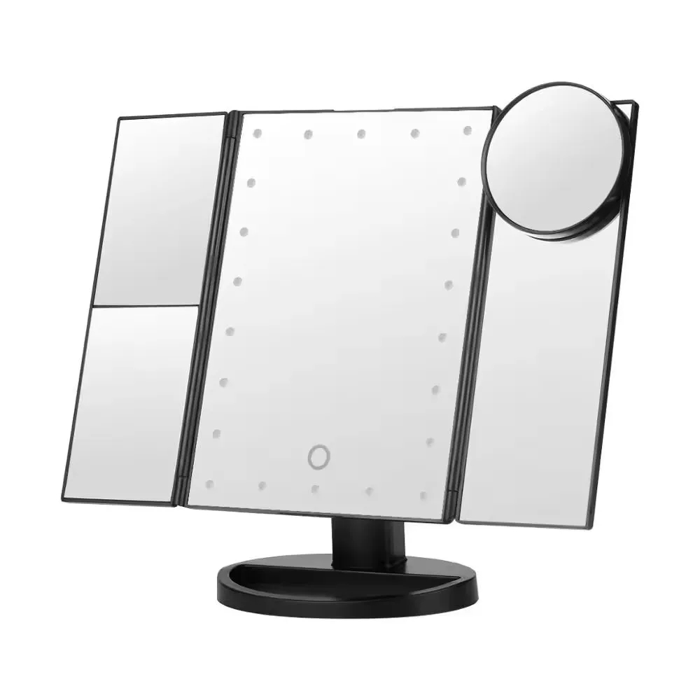 21 LED Tri-Fold Magnifying Makeup Mirror 3
