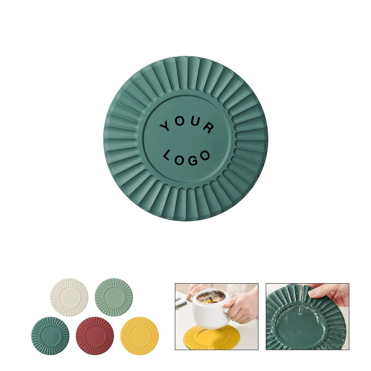 Food Grade Silicone Coaster for Coffee Cups 7