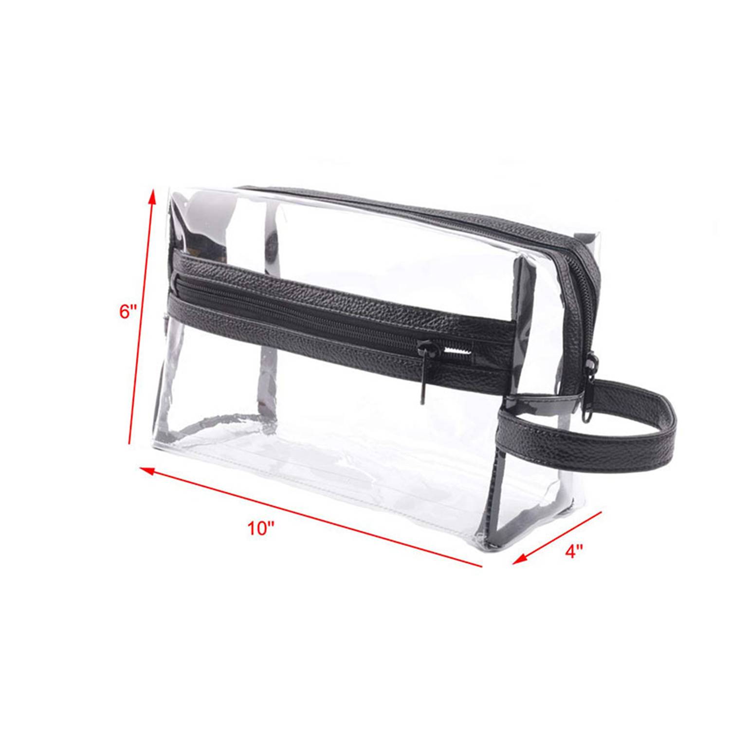 Waterproof PVC Clear Zipper Makeup Bag 11