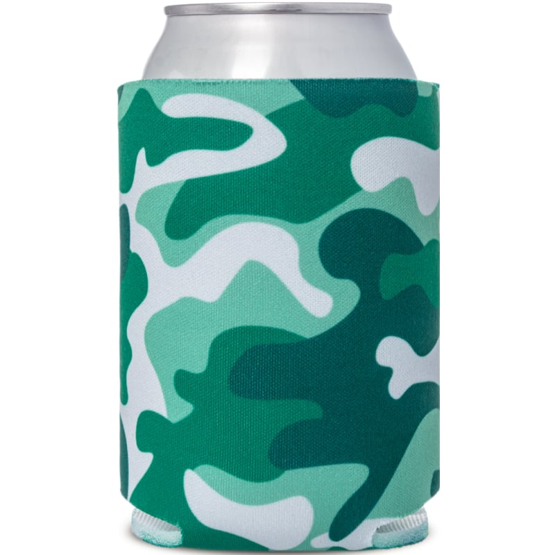 Custom Colored Camo Foam Collapsible Coolies, custom koozie with logo imprint 7