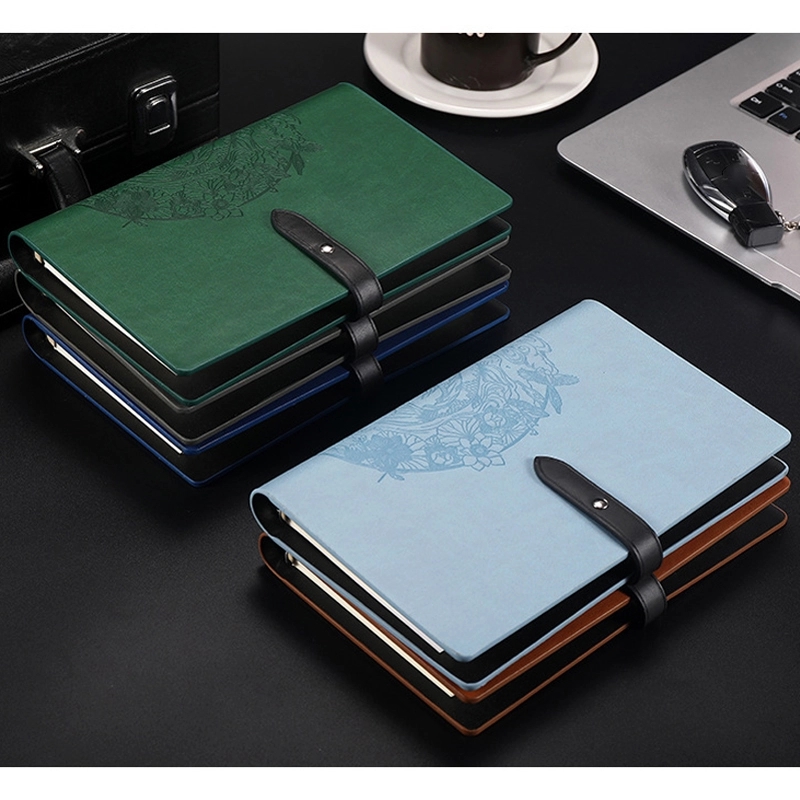 PU Leather A6 Business Travel Journal Binder Notebook 9