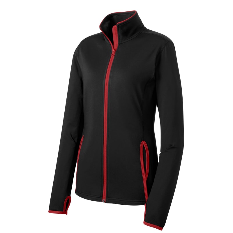 Sport-Tek Women's Sport-Wick Stretch Contrast Full-Zip Jacket. 47