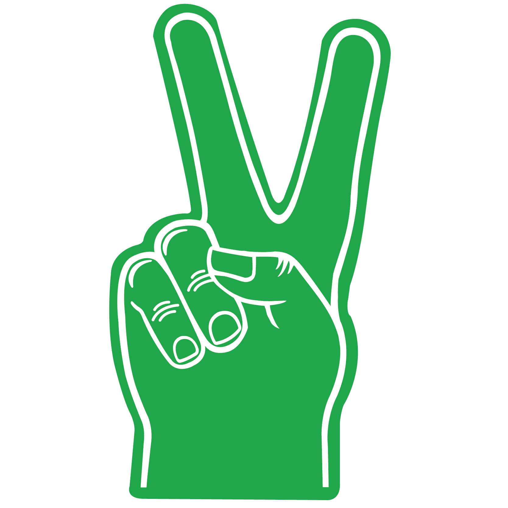 Foam Hand Peace 18" 5
