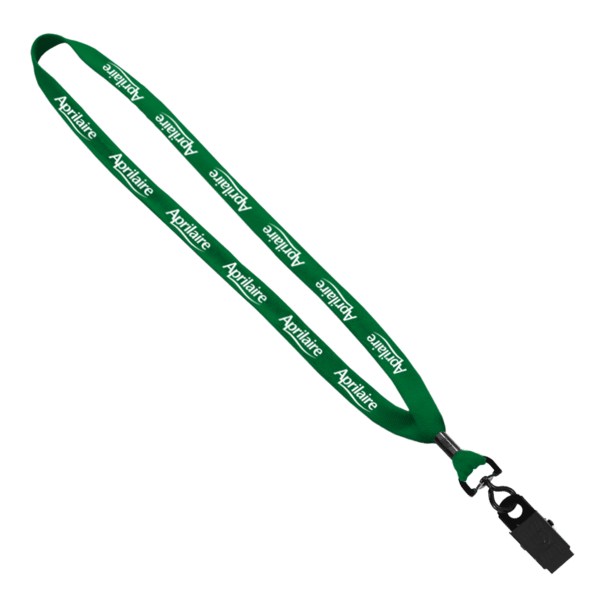 5/8" Polyester Shoelace Lanyard with Metal Crimp & Split-Ring 258