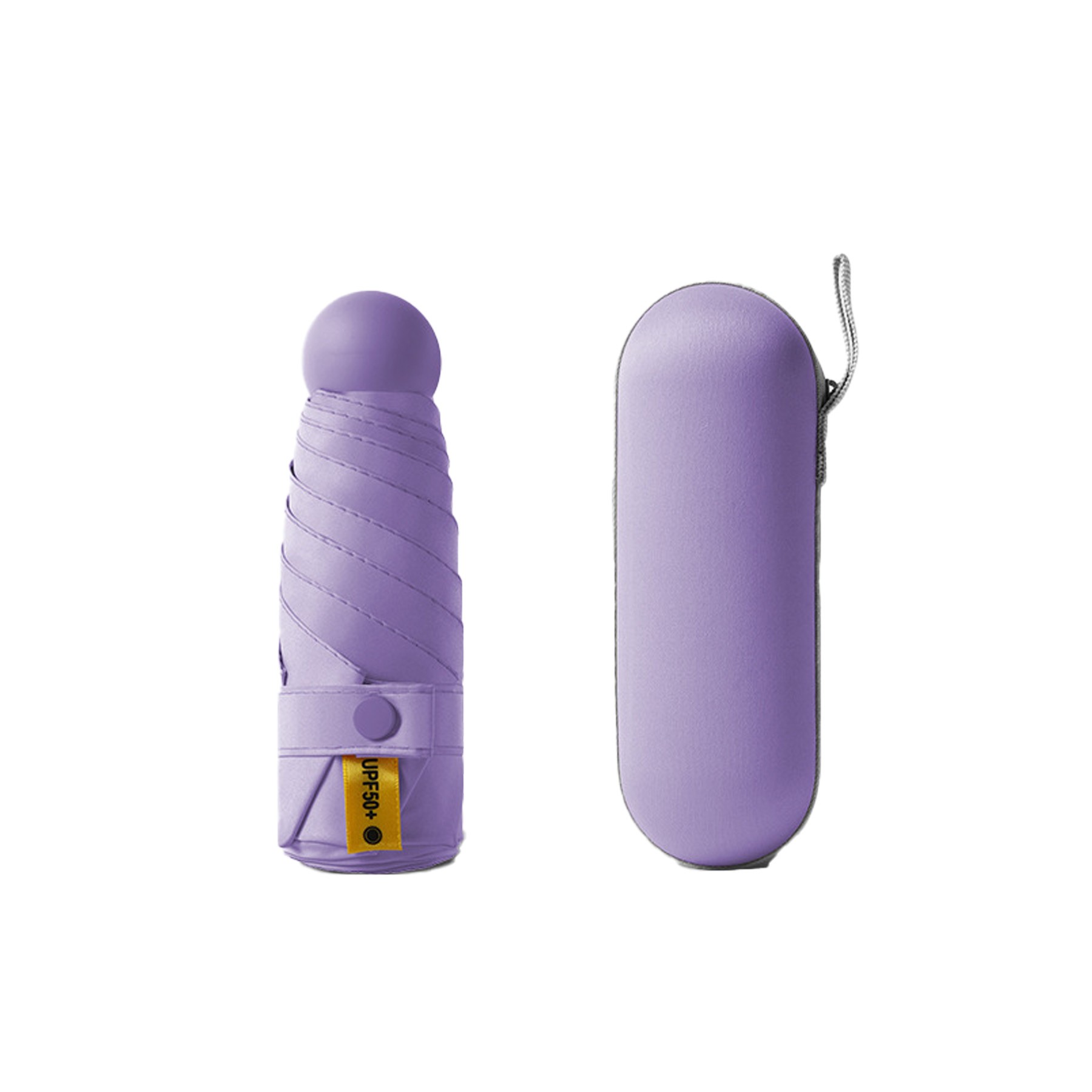 Mini Folding Compact Umbrella With Case 1