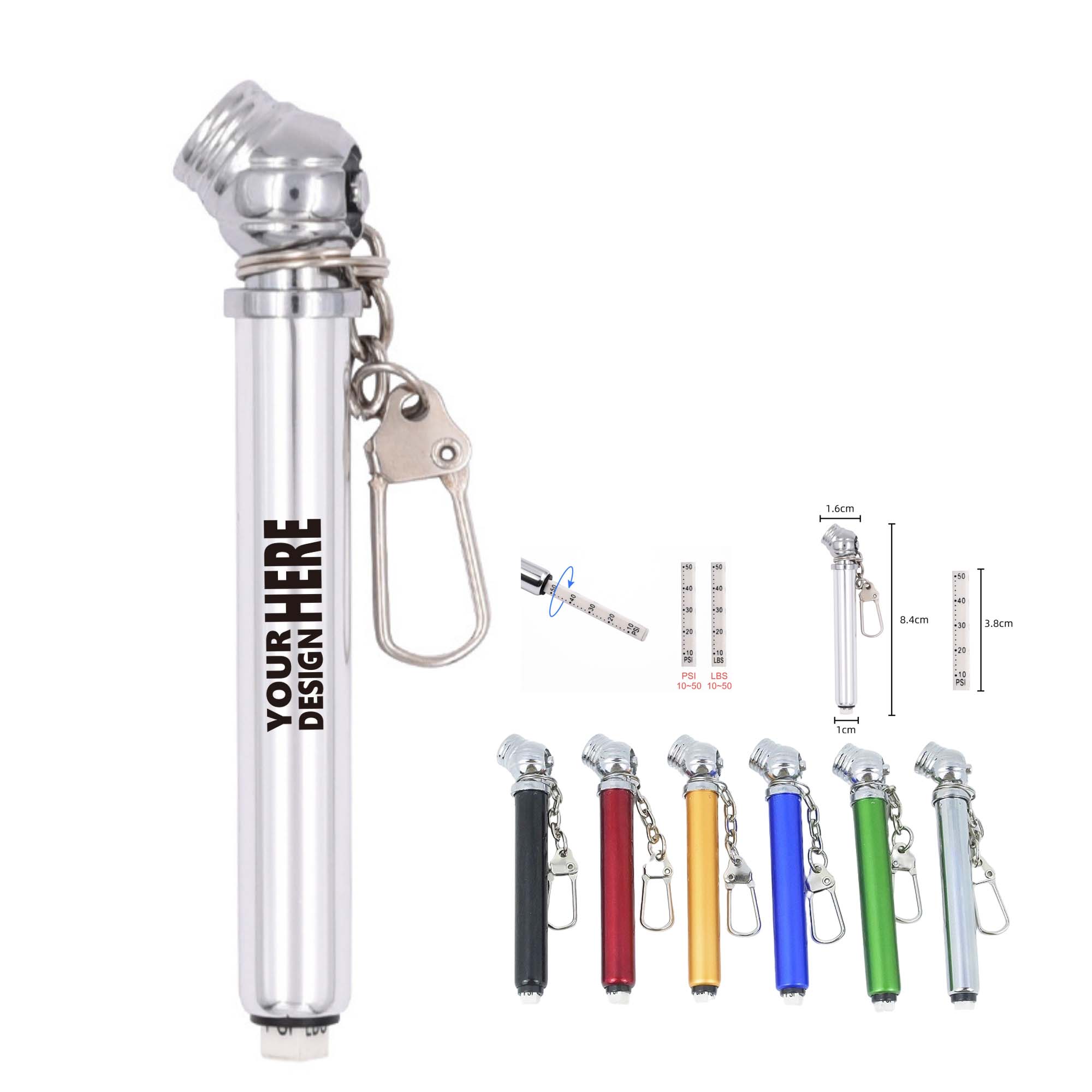 Compact Tire Pressure Gauge Pen Size 4