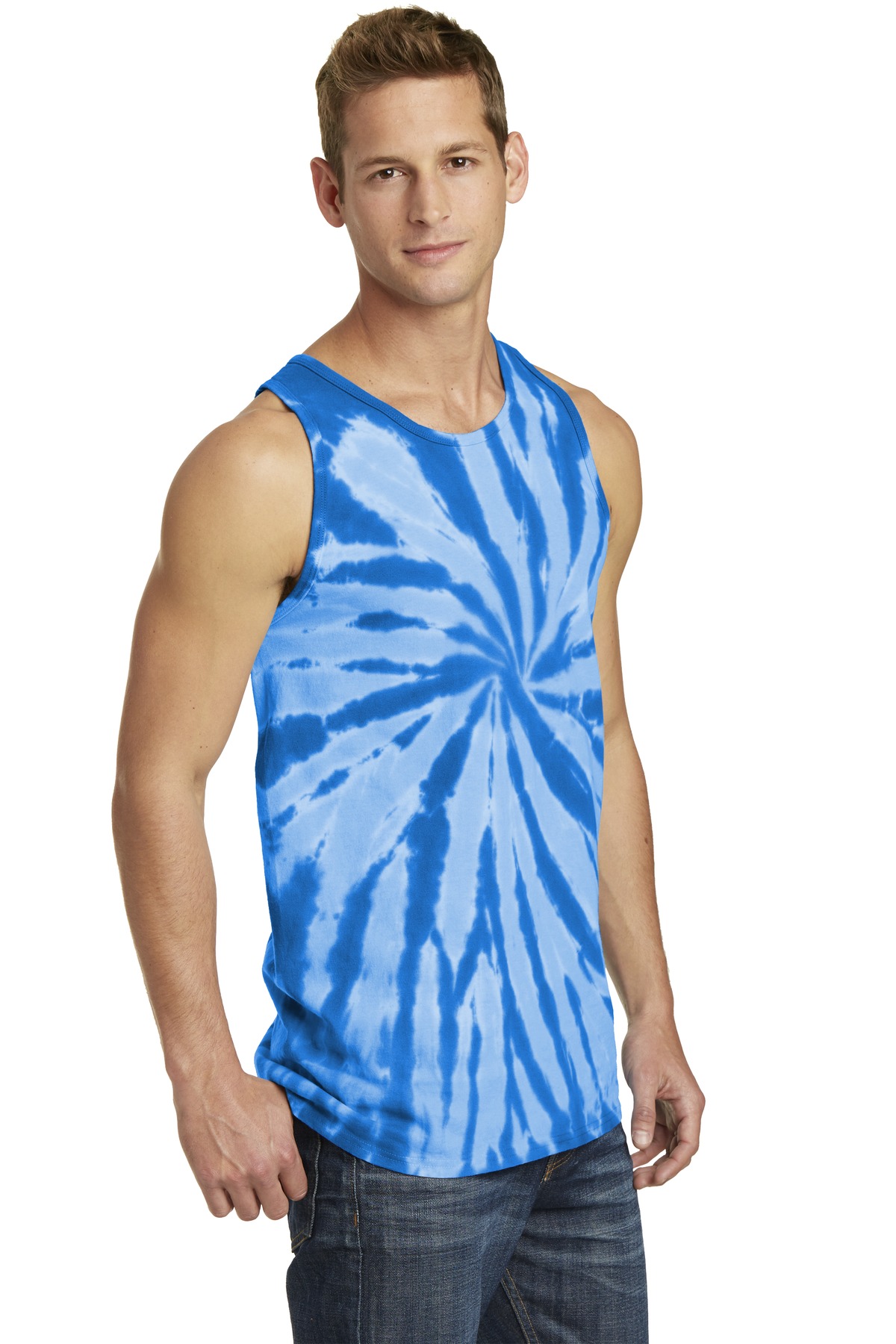 Port & Co Tie-Dye Tank Top. PC147TT 45
