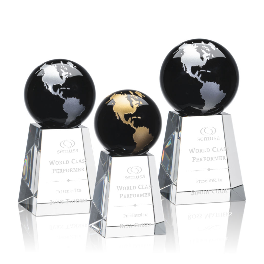 Heathcote Globe Award - Black/Gold
