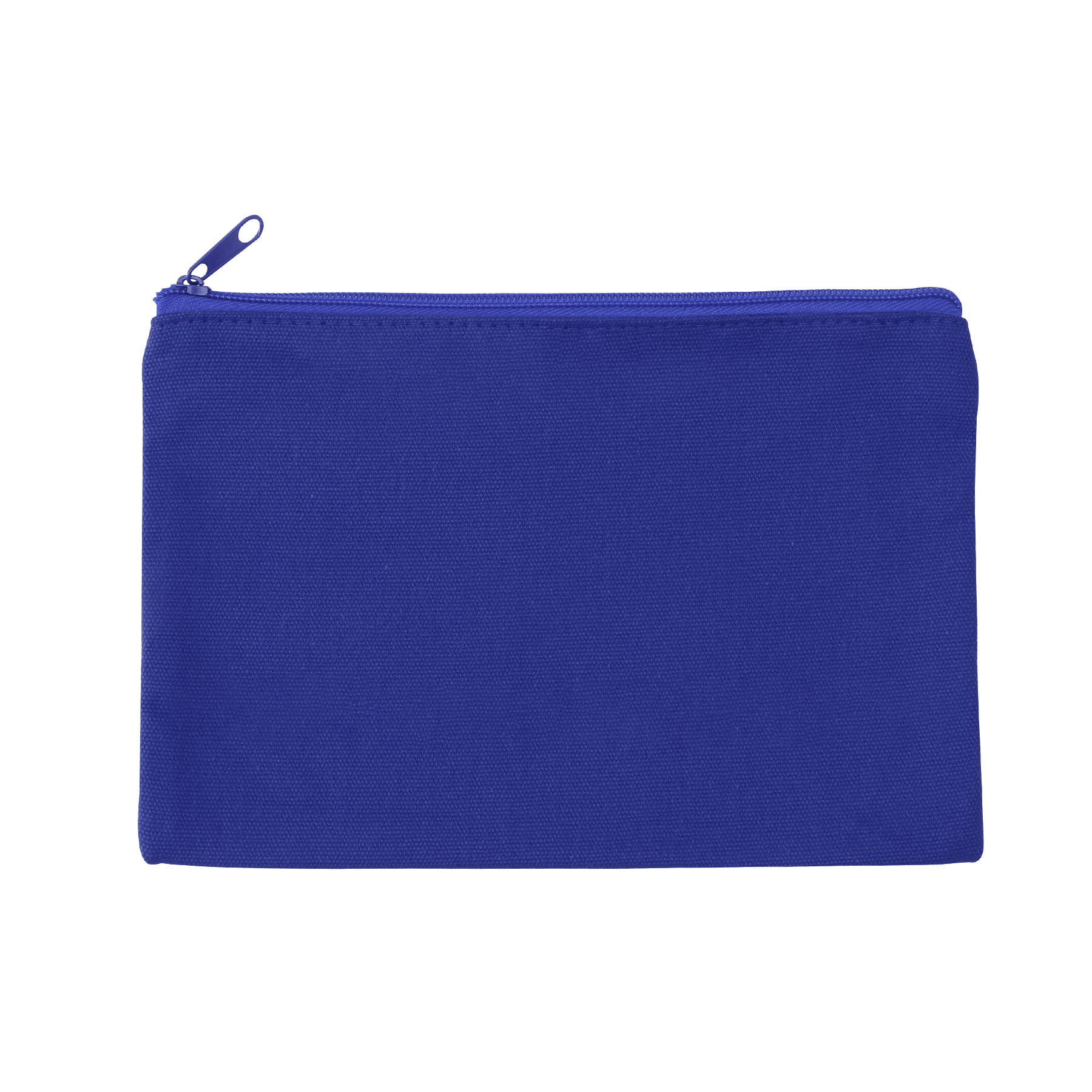 9" X 6" Cotton Canvas Zippered Pouch For Cosmetics, Toiletries & Tech Accessories 2