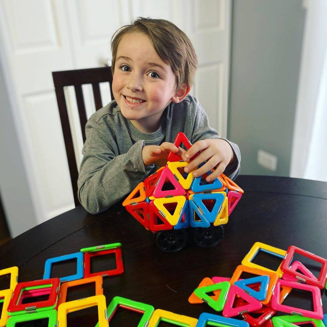 Magnetic Blocks Tough Tiles Toy 8