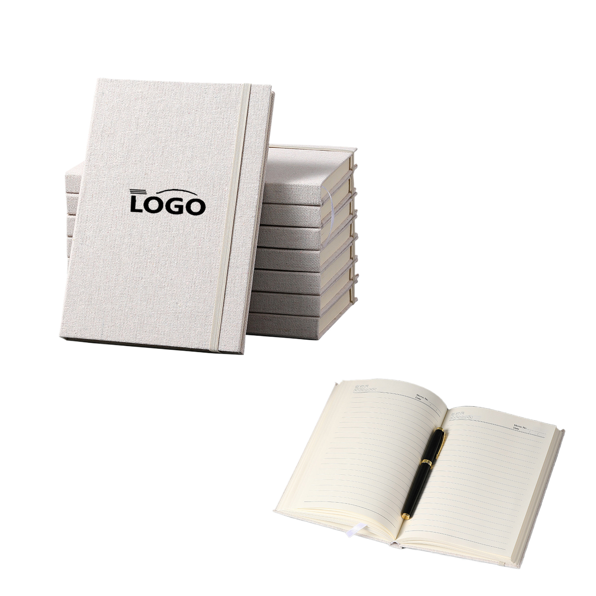 Linen A5 Hardcover Journal For Office Use 1