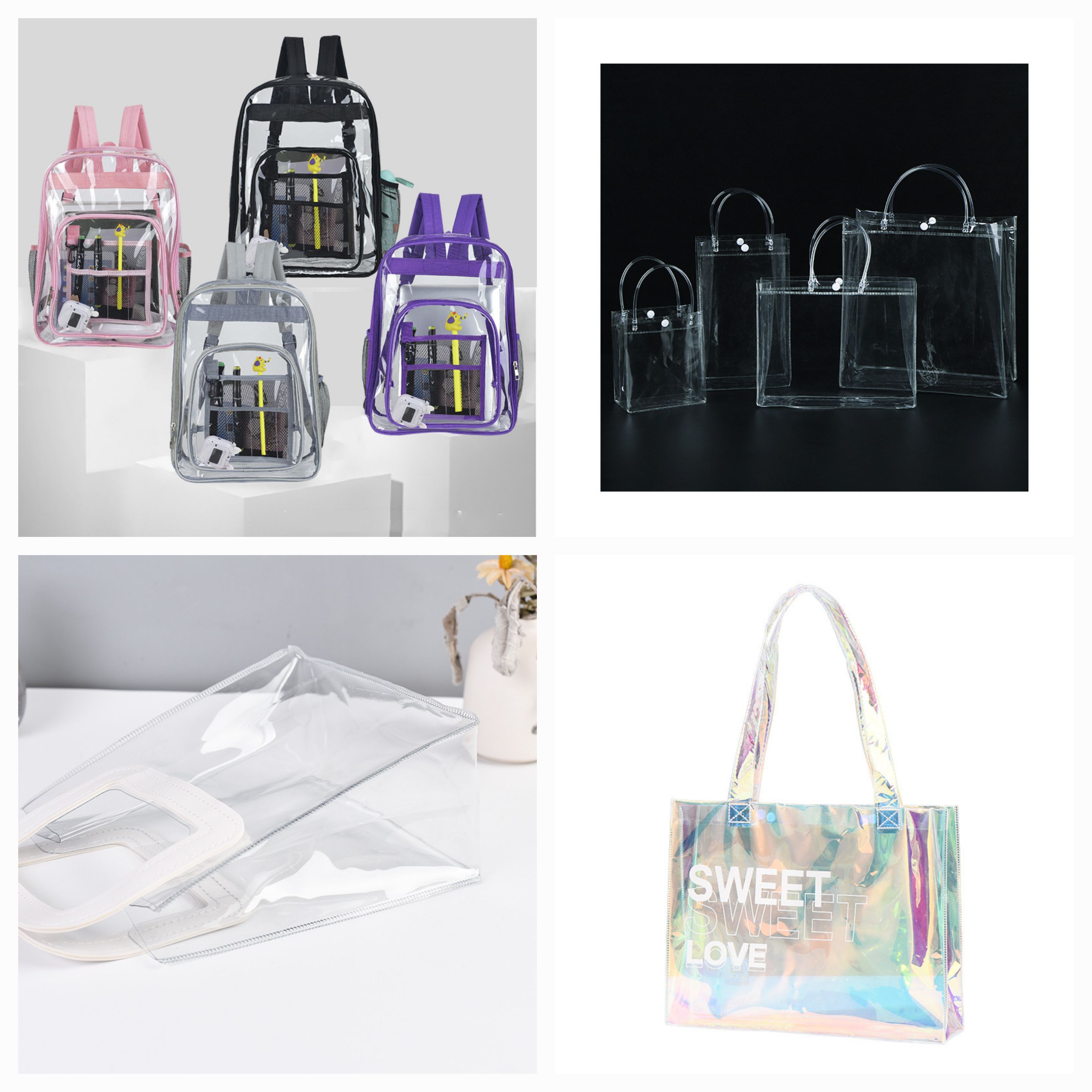 Clear PVC Tote Bag 1
