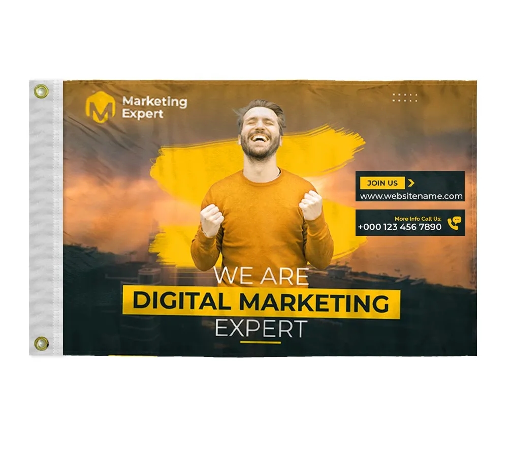 Custom Digital Print Flag 12" x 18" E-Poly 1
