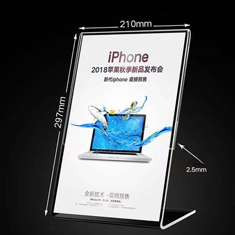 A4 Customized Acrylic Table Sign 4