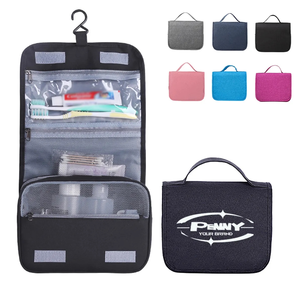 Multiplication Hanging Folding Travel Toiletry Cosmetic Bag 2