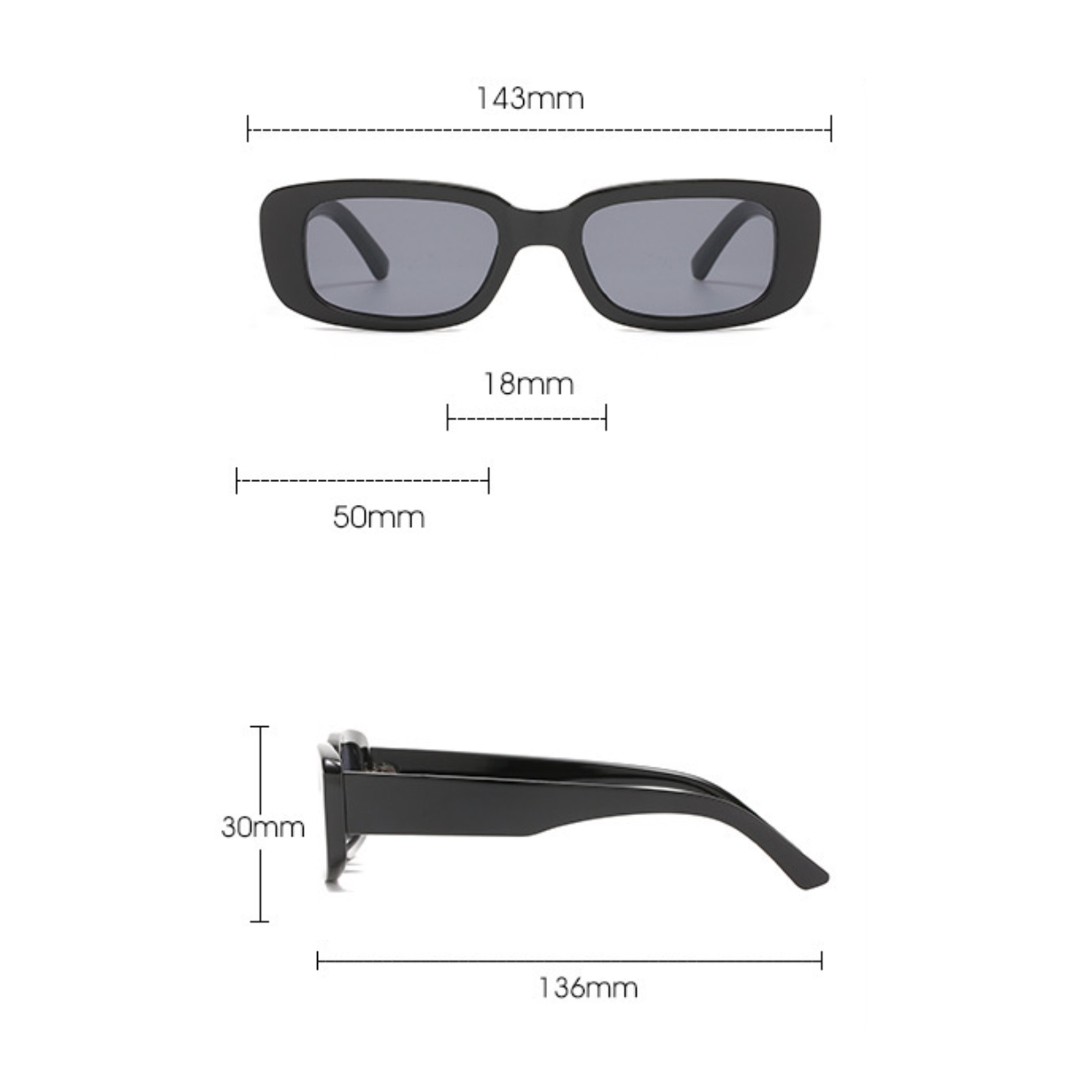 Vintage Rectangle Sunglasses 14