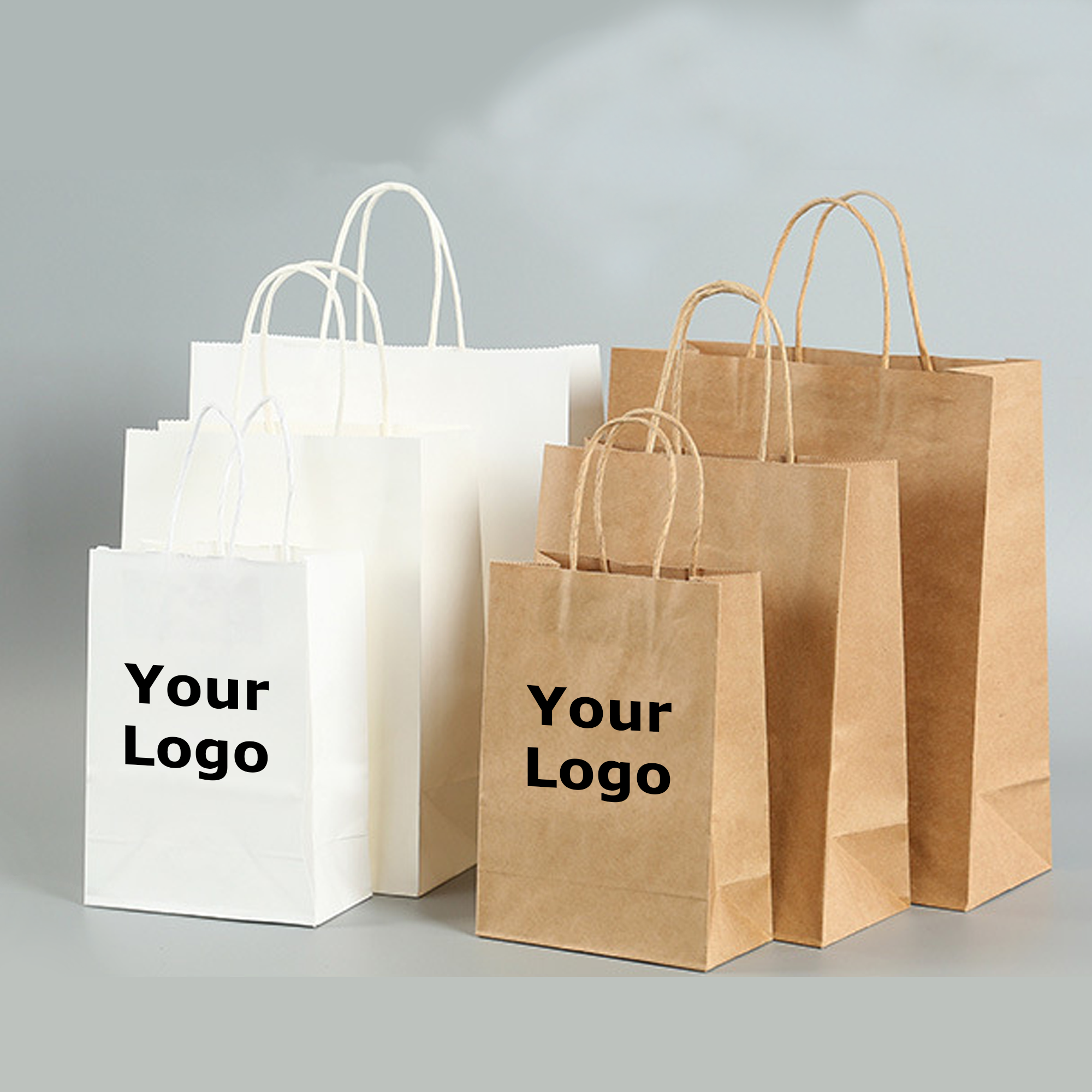 Kraft Paper Wedding Gift Bags With Handles 4