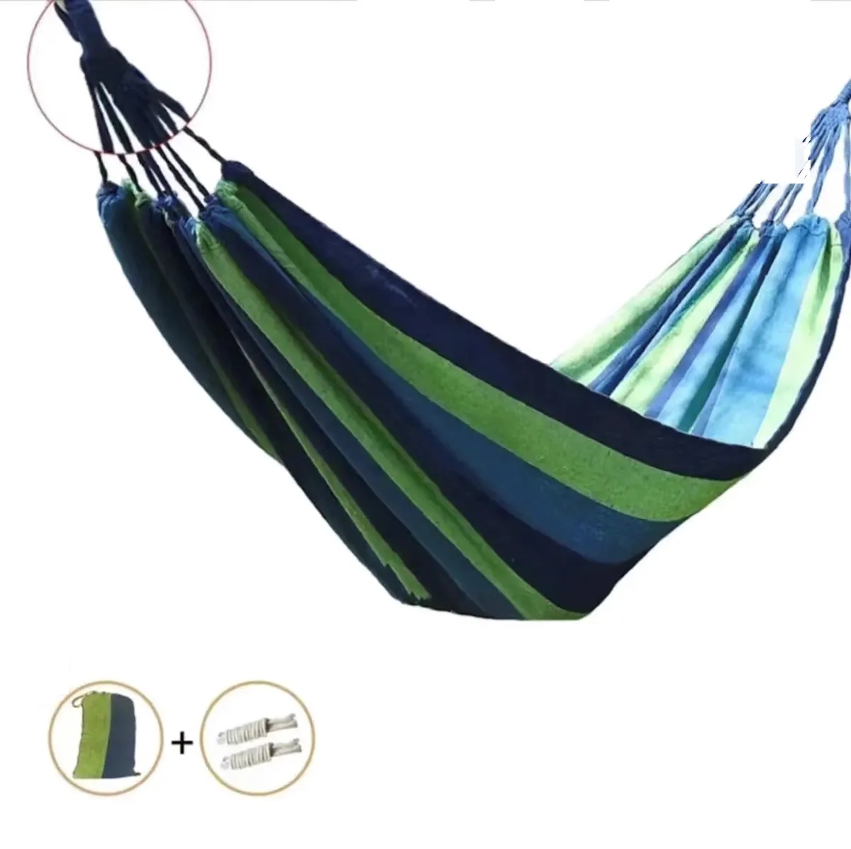 Outdoor Camping Canvas Single Hammock 3