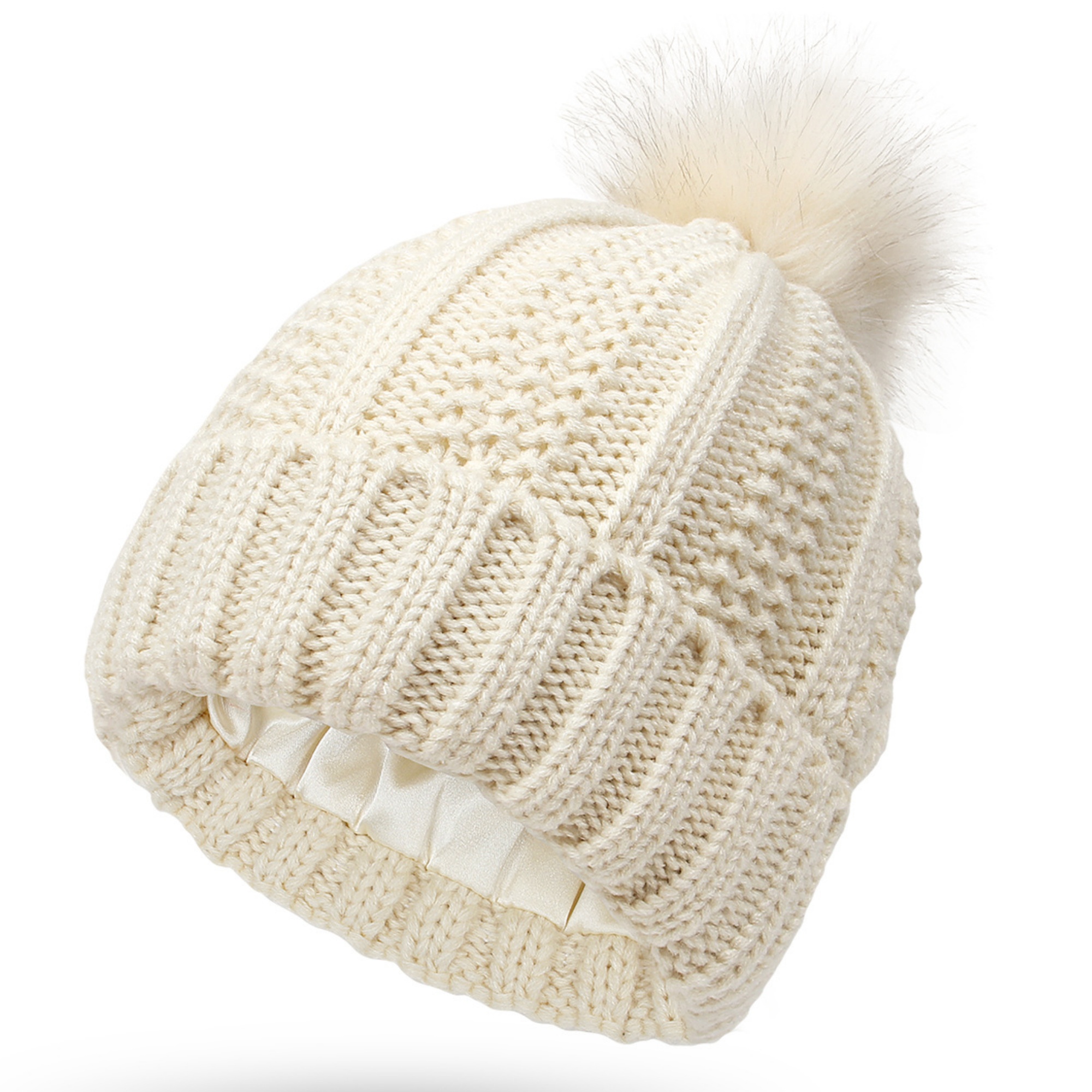 Winter Thick Cable Knit Beanie 4