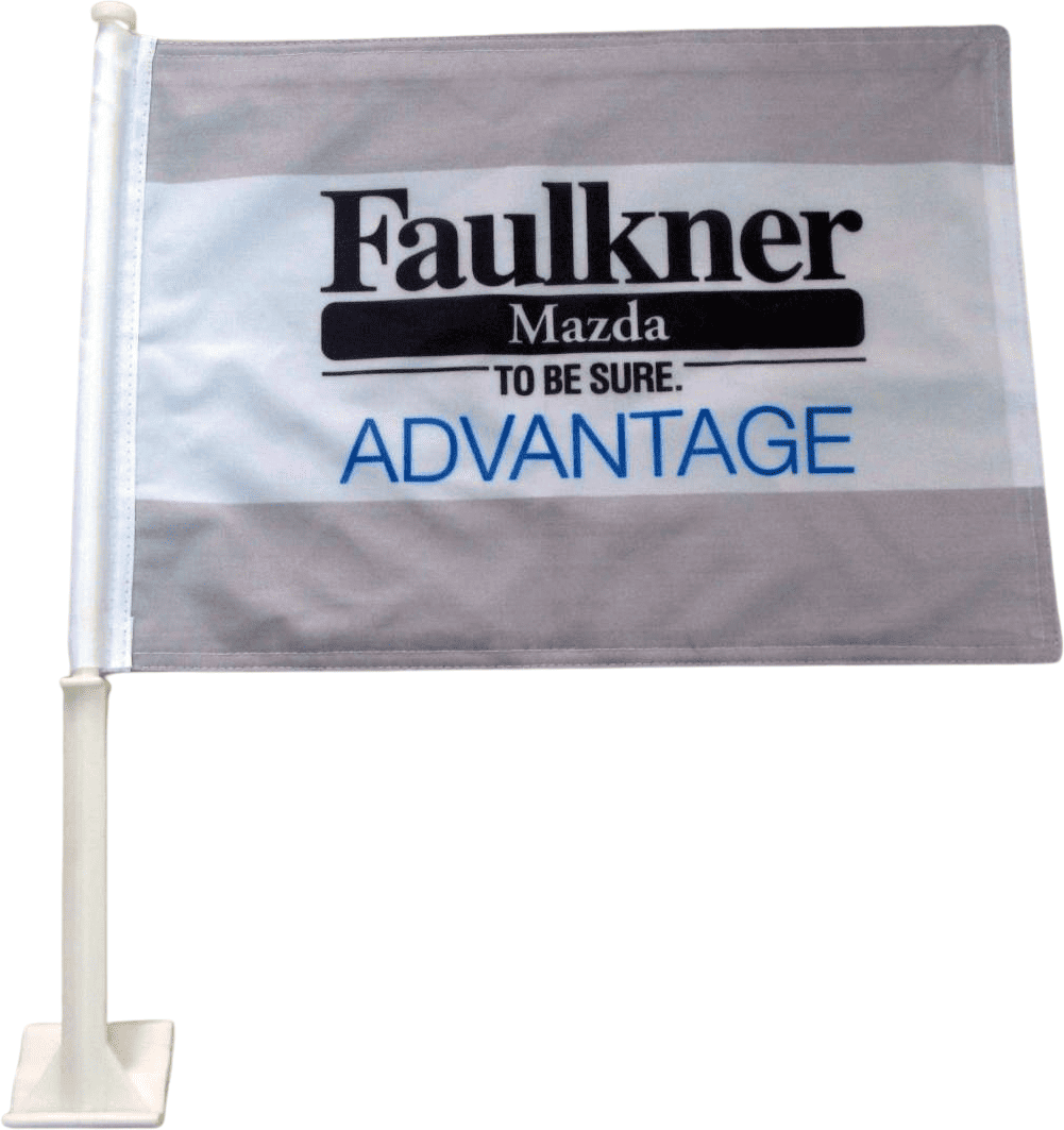 Car Flag DOUBLE SIDED Premium Polyester - Custom Printed 29