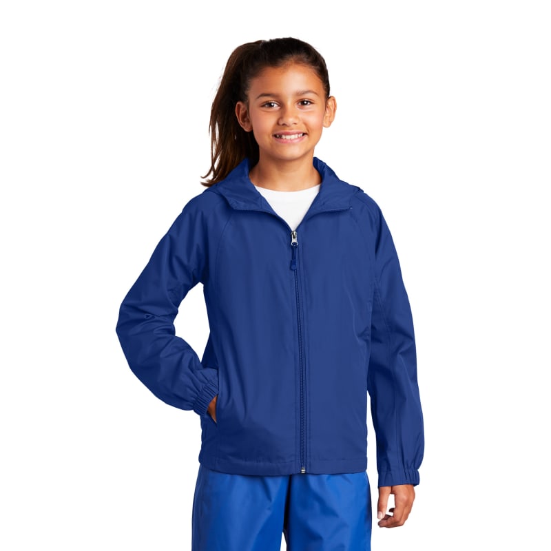 Sport-Tek Youth Hooded Raglan Jacket. 5